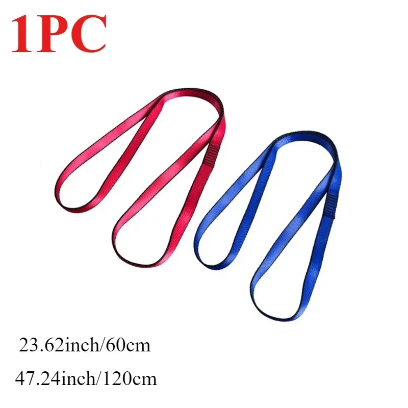 1pc Quick Descent Safety Flat Belt Protect 60/120cm Climb Yoga Band Wear-Resisting Fall Prevention Outdoor Equipment Accessories