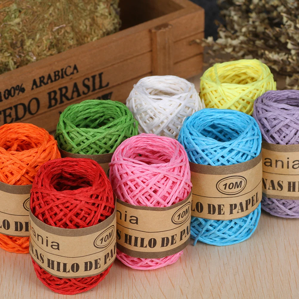 

Colored Jute Twine Rolls Premium Multipurpose Creative DIY Sewing Crafts Gift Wrapping Scrapbooking Art Tag Rope Decor
