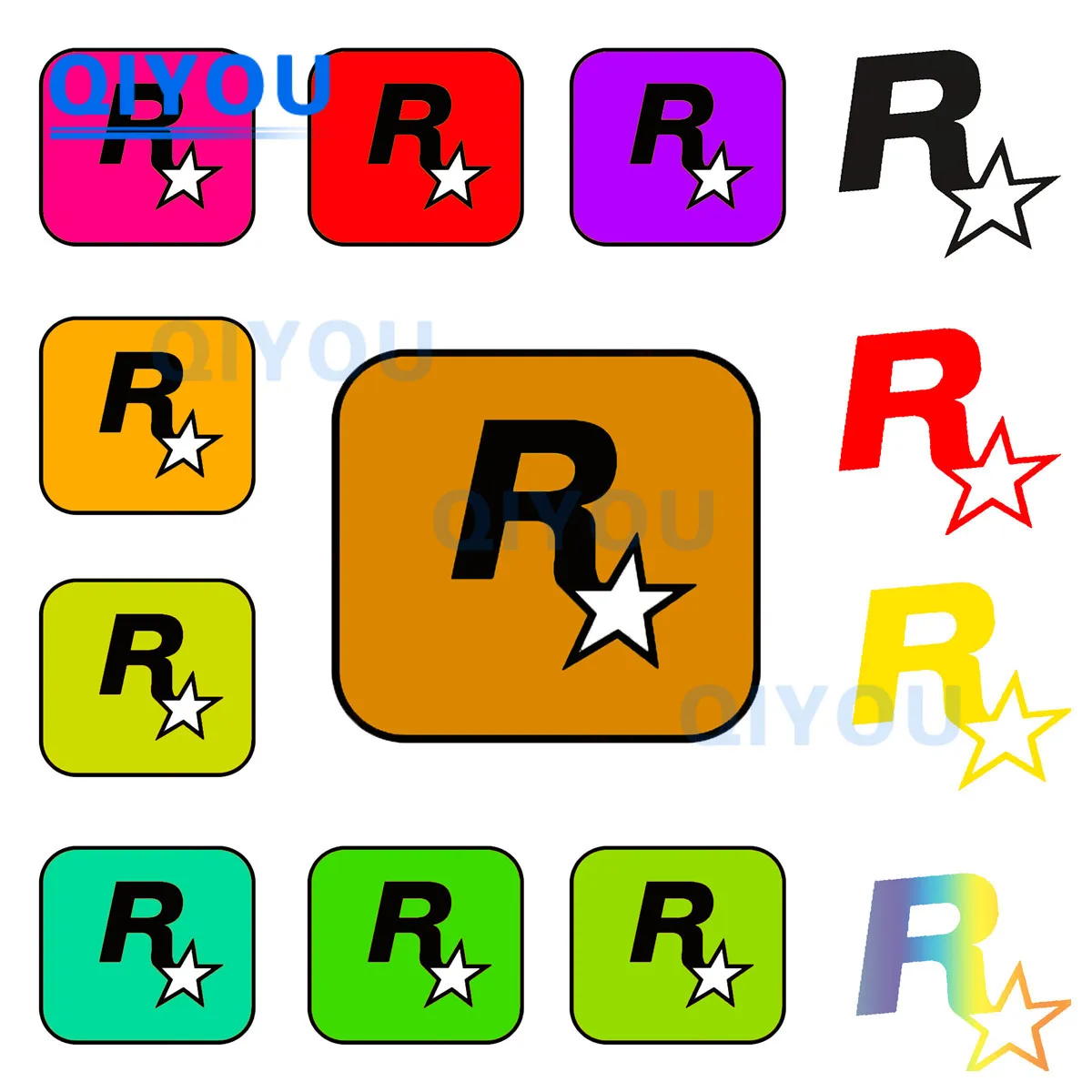 Rockstar Games Stickers Personalized Car Stickers Suitable for Car Body Windshield Laptop Helmet Motorcycle PVC Decal