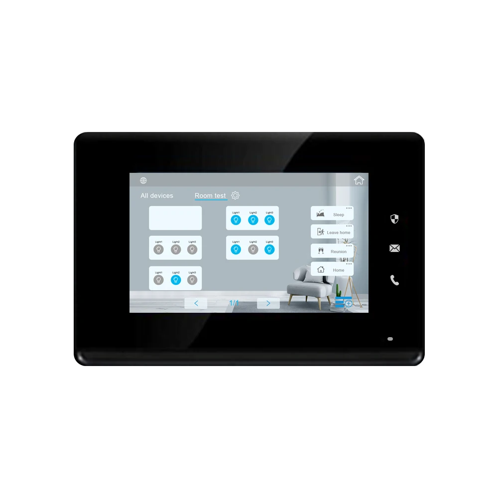 Lanbon 7 Inch HD LCD Intercom Scene Function High Sensitivity Microphone Smart System Alarm System Video Door Phone