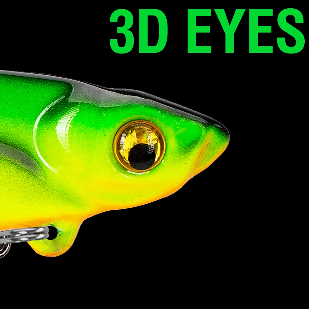 5 Stück Bunte VIB-Köder Metall-Jig Sinkender Köder 3,5g/5g/7g/10g/14g/17g Spinner Spoon Swimbait Salzwasser mit 3D-Augen Dreifachhaken – Detail 8