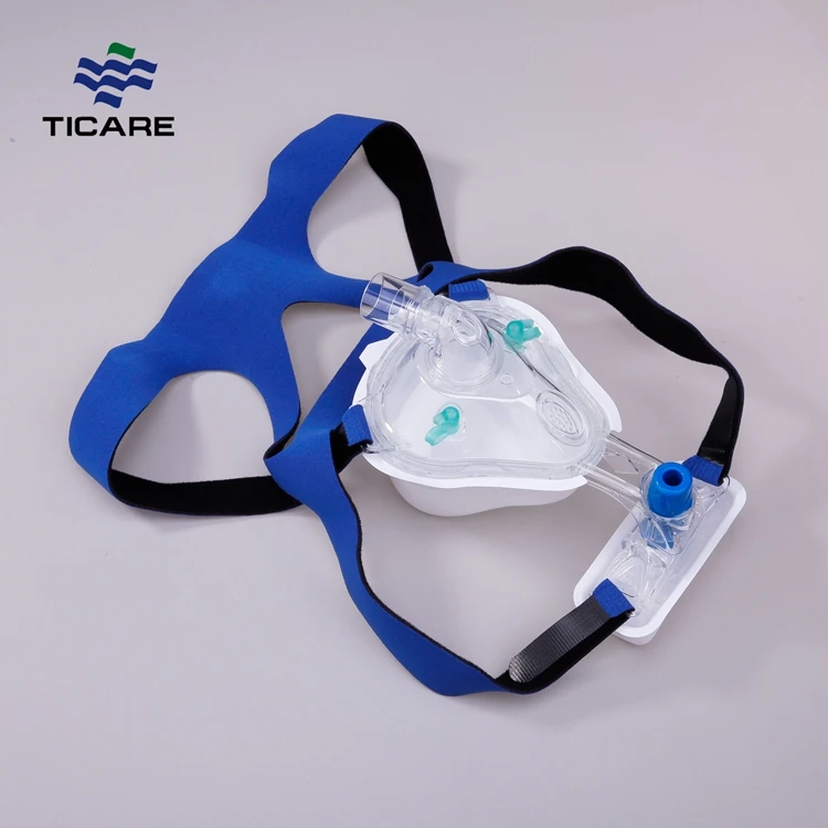 Price Cheap Silicone Headgear CPAP Mask Full Nasal Face Disposable Ce Breathing Apparatus Operating Room Blister Packing