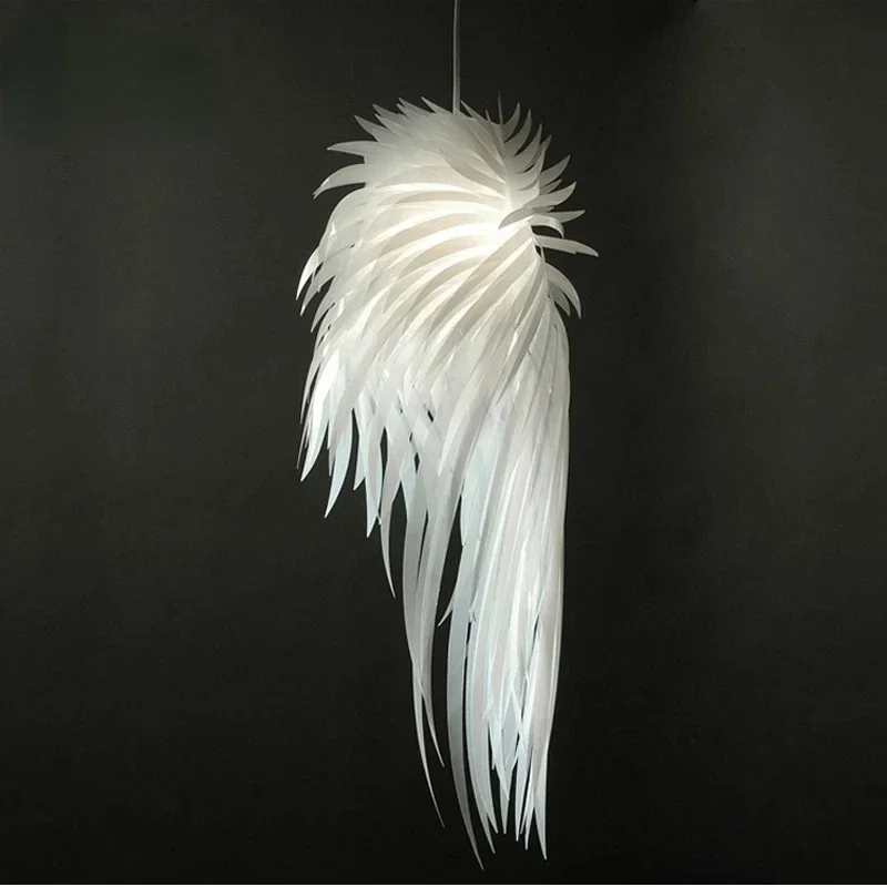 

Modern Pendant Lamp Romantic Angel Wings PVC Feather hanging lights bedroom restaurants Bar design lamp pendant lighting