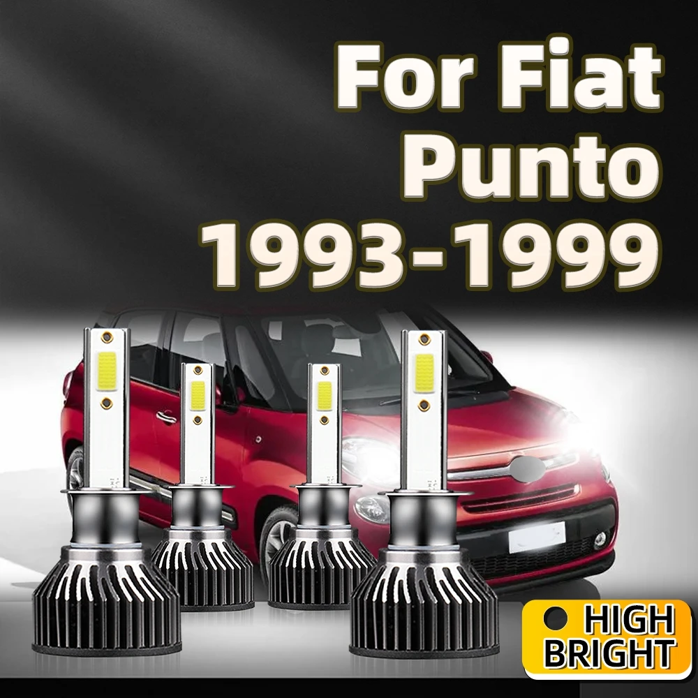

4Pcs LED Headlights 30000LM H1 Car Turbo Lamp Kit with Fan 6000K For Fiat Punto 1993 1994 1995 1996 1997 1998 1999
