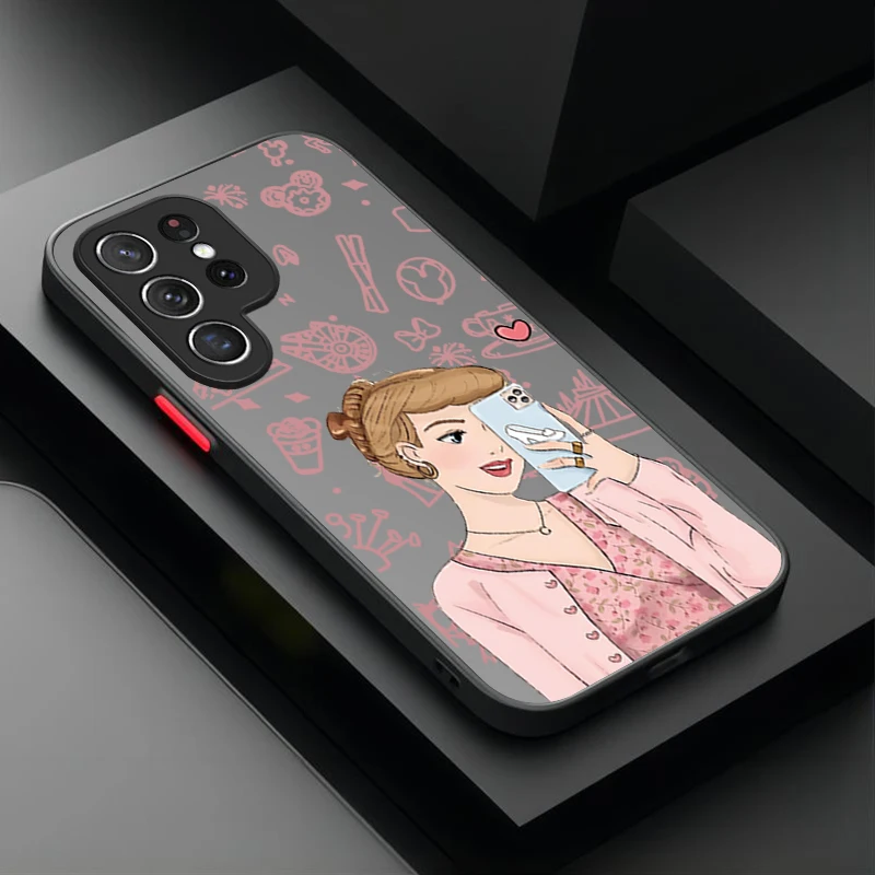 ديزني الأميرة Selfie ماتي الحال بالنسبة Xiaomi Poco X7 X6 X5 X4 GT X3 NFC F6 F5 F4 F3 GT M5 M5S M6 Pro 4G 5G C55 C65 C75 C61 C71