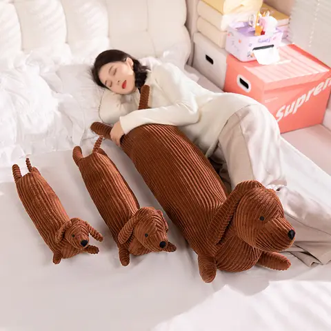 50/70/110cm Cartoon Dachshund Dog Plush Toy Plush Pillow Stuffed Plush Animals Girl Toys for Home Decor Long Dog Pillow Gift