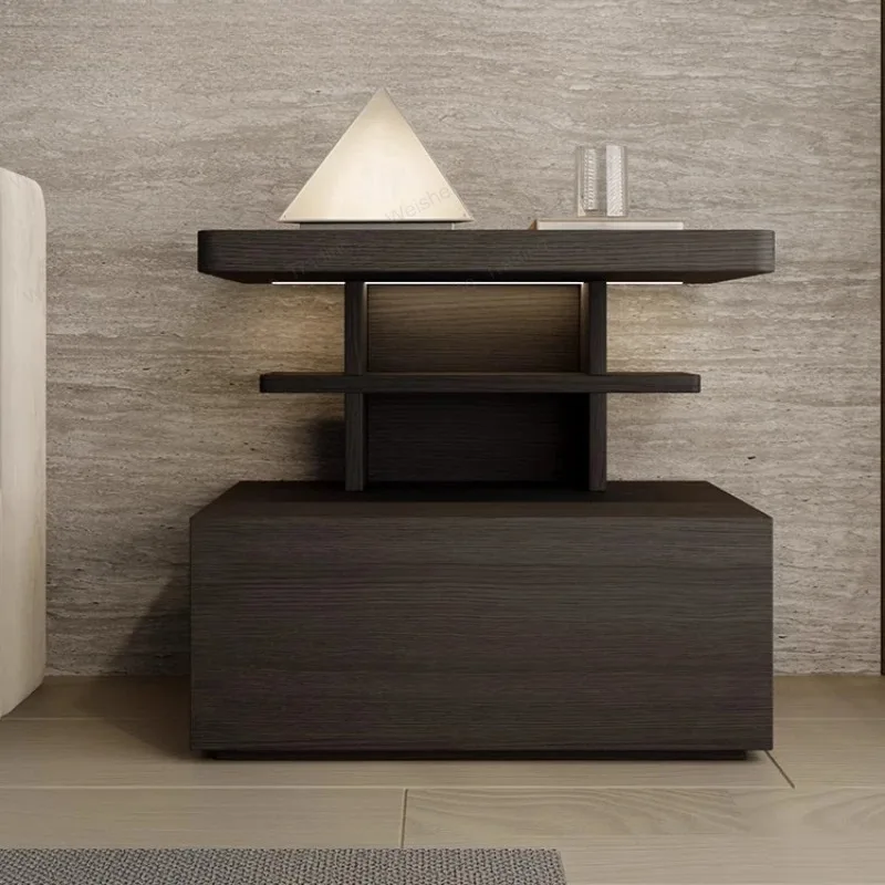 Italian Designer Bedside Black Luxury Kids Unique Small Room Bedside Table Modern Weird Small Mesitas De Noche Furniture