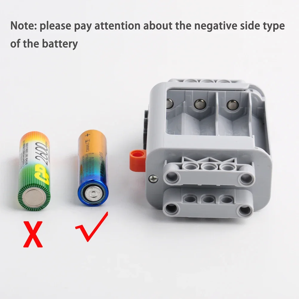 Power Functions Technical MOC Parts AA Battery Box Case Compatible with legoeds 8881 8883 Robot Car Mechanical Power Group