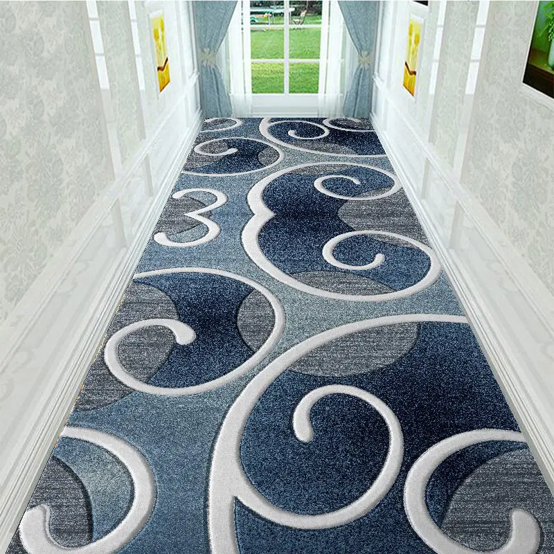 

Nordic Corridor Carpet Runner Customizable Tailorable Porch Floor Mat Aisle Stair Carpet Anti-skid Pad Hotel Hallway Floor Rug