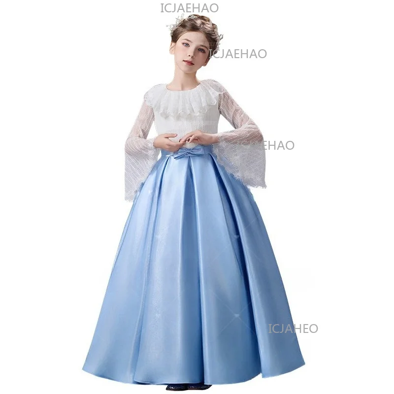 Girls Formal Dress For Catwalk Piano Performance Violin Cello  Costune Party Dresses)Recital Host & Birthday Party Gown Children - view 5