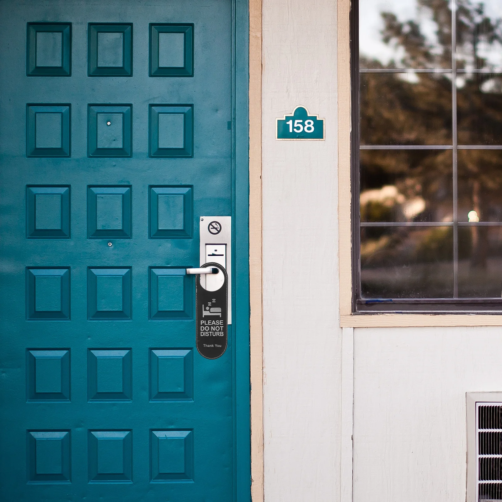 

5Pcs Double-Sided Door Hanger Sign Hanging Tag for Hotel Room Use Do Not Disturb and Clean Room Indicator