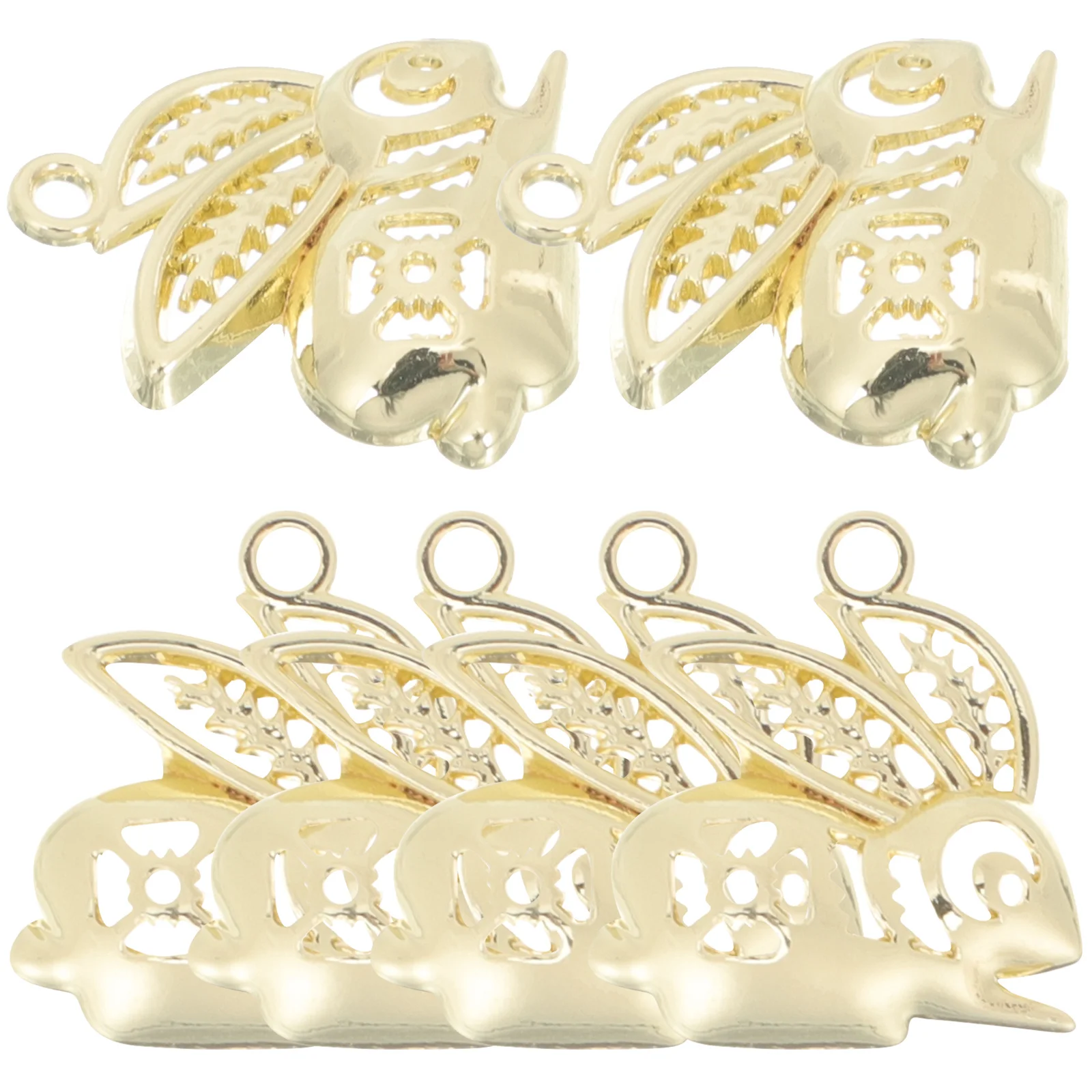 10Pcs Car Keychain Rabbit Charms Alloy DIY Jewelry Pendants Bracelet Necklace Accessories Alloy Rabbit Charms Necklace Charm