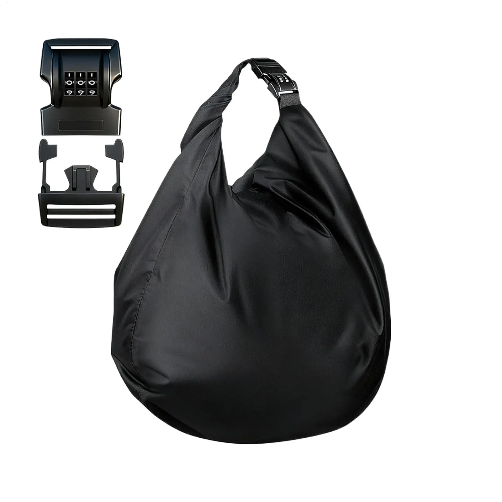 Motorcycle Helmet Hard Hat Bag Helmet Storage Bag With Combination Lock Waterproof Carrying Pouch Motorcycle Helmet Accessories