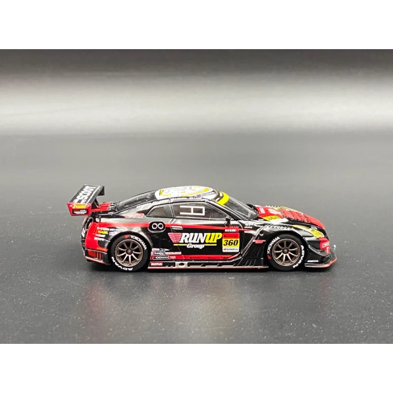 Modèle de voiture en alliage moulé sous pression MINIGT, échelle 1:64, Nissan GTR NISMO GT3, jouet de collection, cadeau, affichage Souvenir, ornement