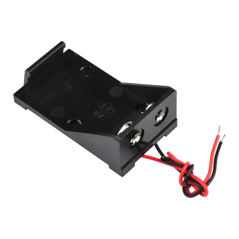9V แบตเตอรี่ผู้ถือคลิปแบตเตอรี่9V กล่องกรณีที่มีสายไฟ DIY