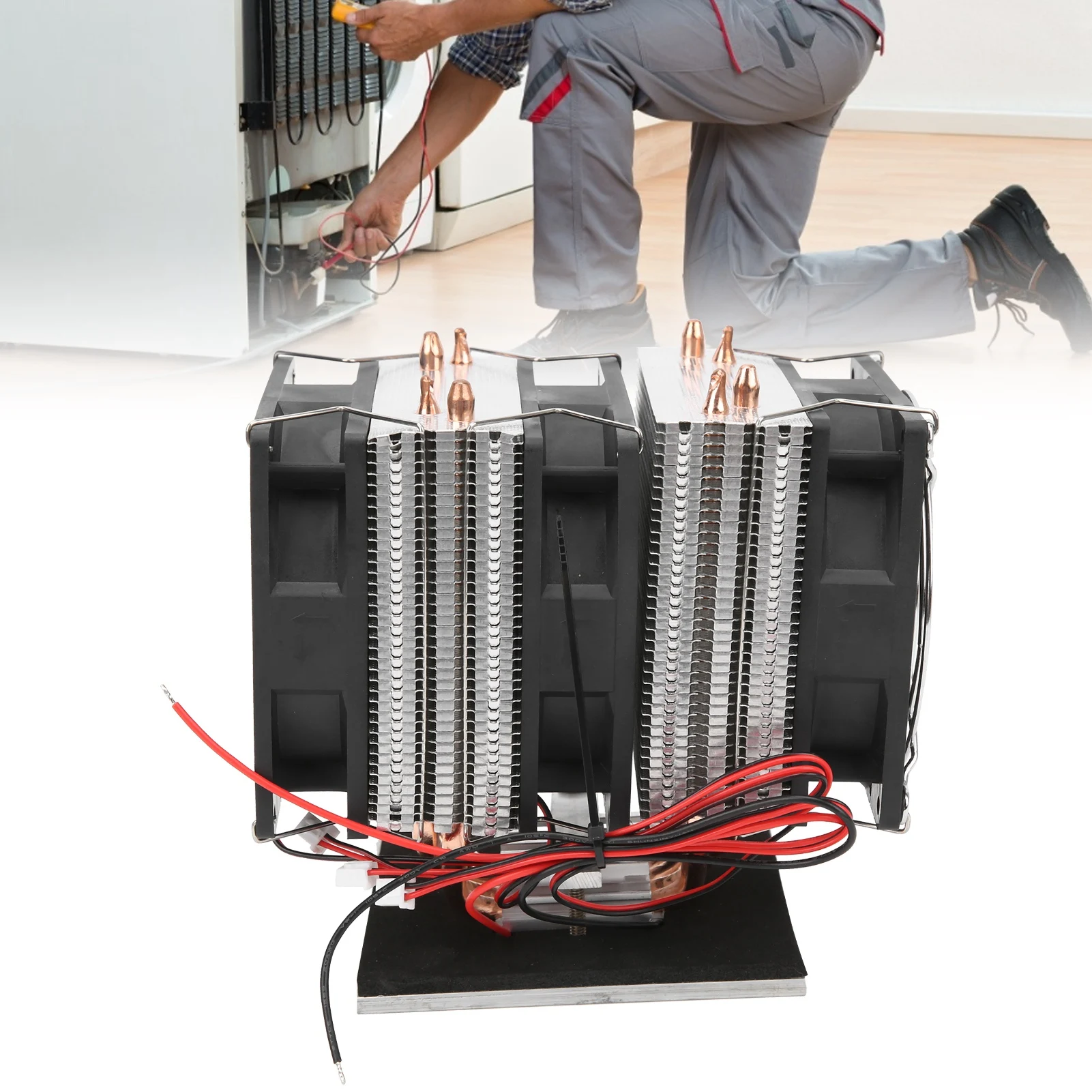 

Thermoelectric Cooler 12715 12V 240W Thermoelectric Cooler Peltier Semiconductor Refrigeration Cooling System Cold Plate Cooler