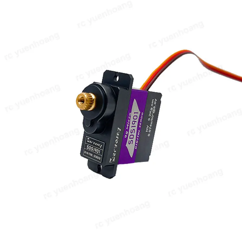 1 peça servomia sds1901hv 9g servo digital metal engrenagem grande motor coreless alto torque para rc carro avião robô acessório