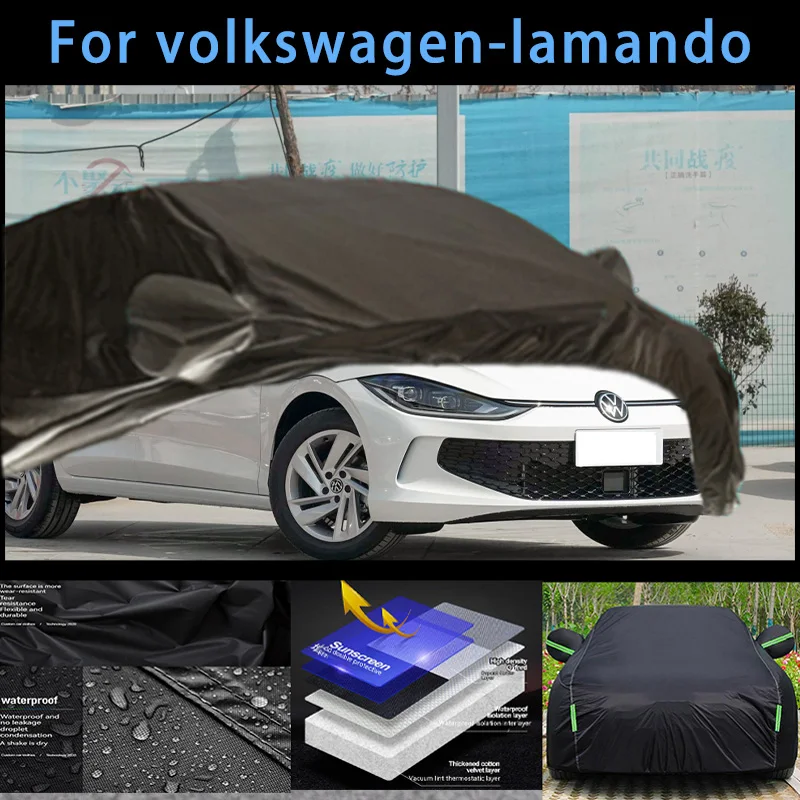 

For volkswagen-lamando Outdoor Protection Full Car Covers Snow Cover Sunshade Waterproof Dustproof Exterior Car accessories