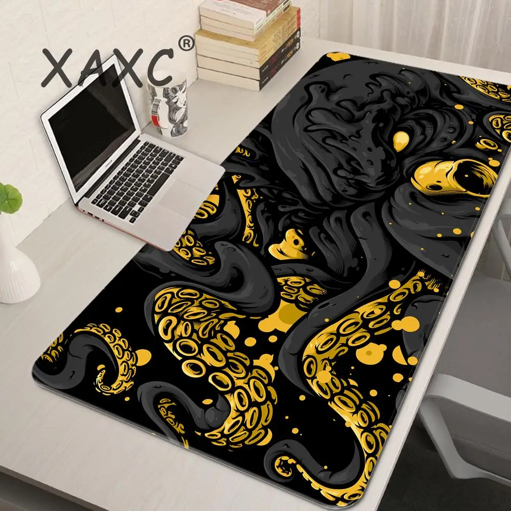 

Large Mousepad Gamer Mousepads Keyboard Mat Desk Rug Octopus Monster Pc HD Desk Mats Company Oni Mouse Pad For Gift 90x40cm