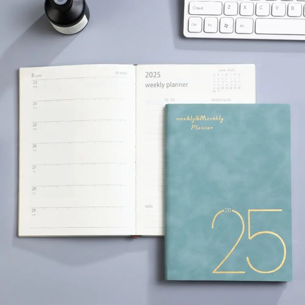 

365 Days A5 2025 Planner Notebooks Daily Planner Reminder Efficiency 2025 English Agenda Book To Do List Time Organizer