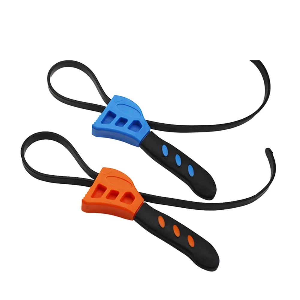 

2pcs/set Adjustable Rubber Band Wrench OilWater Filter Tool For Plumbing Glass Opening Filters Showerheads