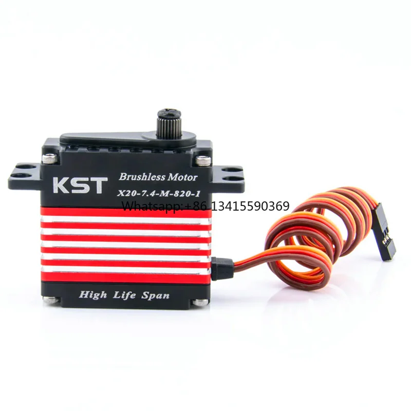 

KST X20-7.4-M-820 Brushless HLS 6BB Servo 7.4V 30Kgf.cm 0.09sec Contactless Sensor Brushless DC Motor for RC Helicopters