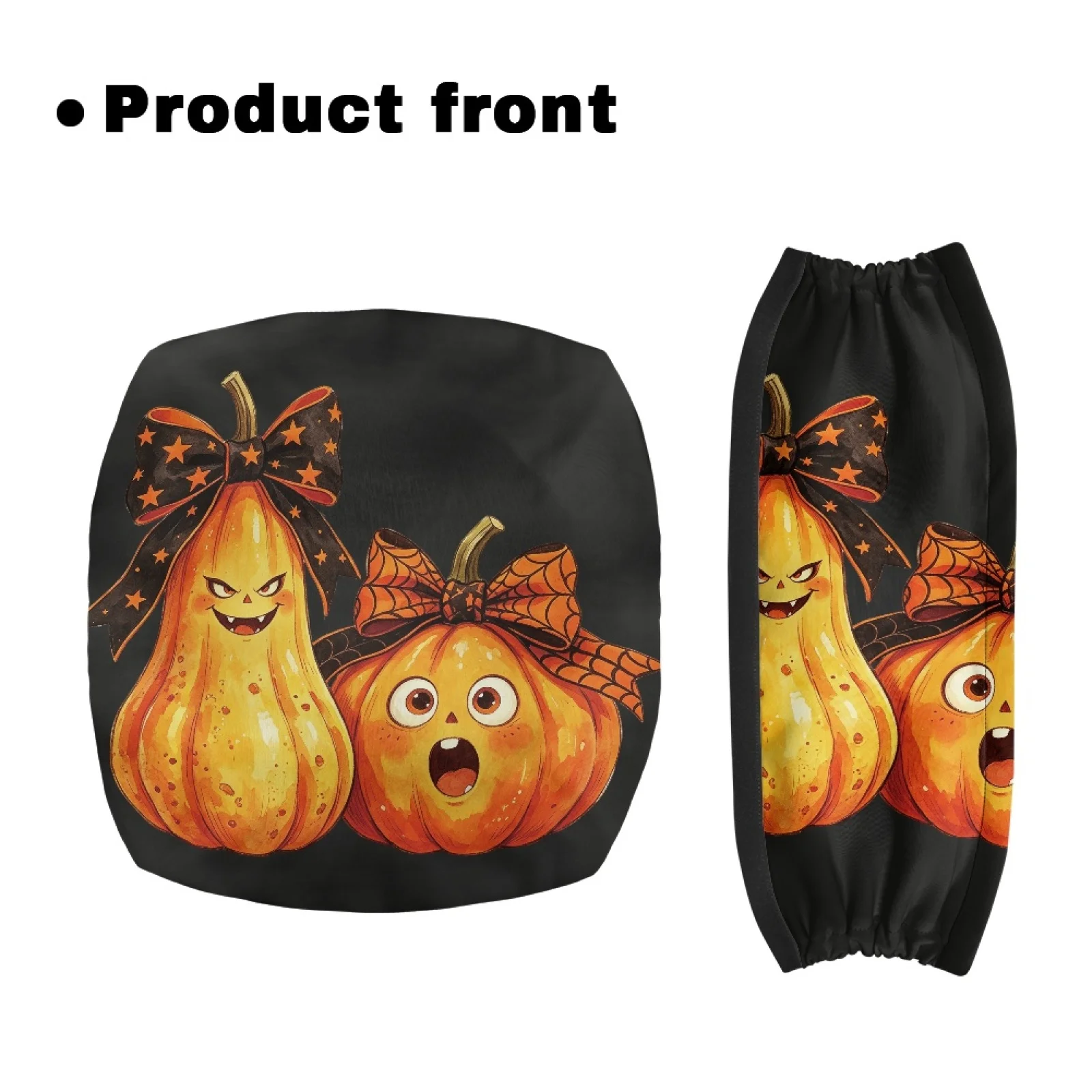 Coloranimal Washable Wasahable 2 Pcs Walker Seat Cover Replacement for Senior for Home Cartoon Pumpkin
