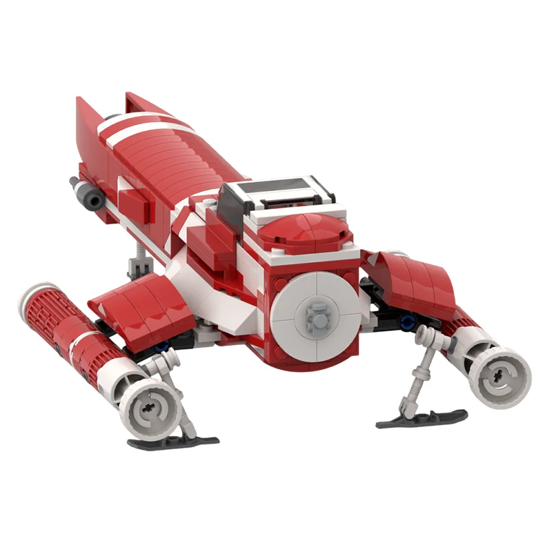 332 pièces – Avion de guerre, vaisseau spatial, MOC personnalisable, blocs de construction modulaires, briques créatives pour enfants, jouet DIY pour garçons, cadeau de Noël