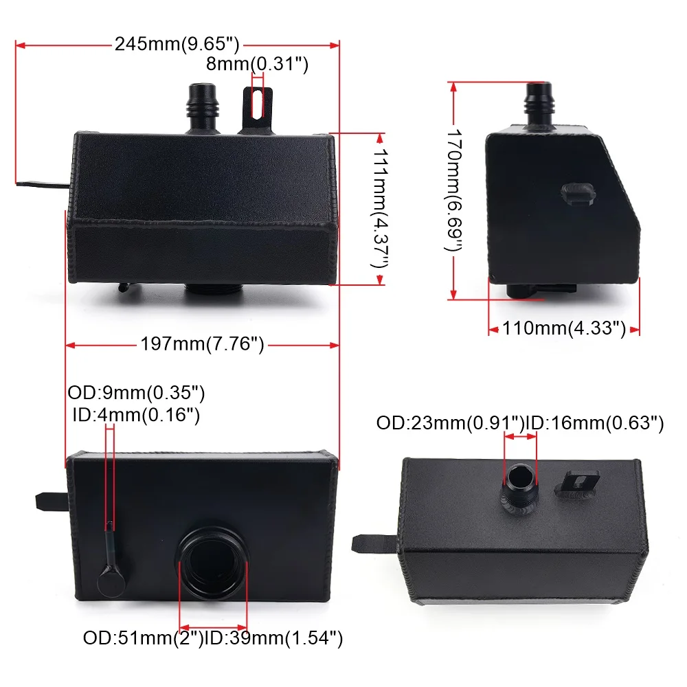 Kühlmittelbehälter 68364312AC 68364312AB Für 2018-2024 Jeep Wrangler JL JLU 2.0L+&Gladiator JT 2020+2.0&3.6L OCC086