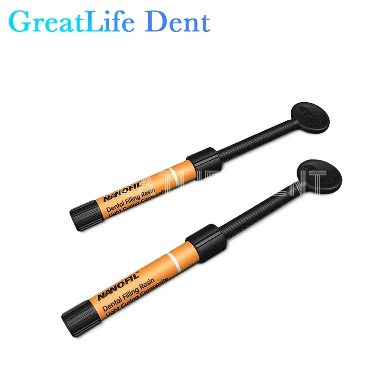 GreatLife Dent ทันตกรรมบรรจุเรซิ่น Cavity ฝาครอบฟันด้านหน้าจําลอง Missing ฟันมงกุฎบรรจุเรซิ่น Light Curing Composite