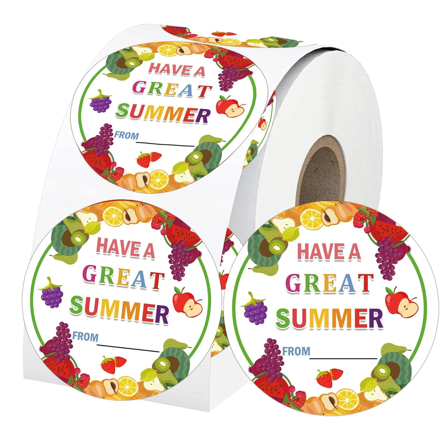 Have A Great Summer Name Tags Stickers Happy Summer Gift Labels 2 Inch - Hello Summer Labels Stickers  250pcs