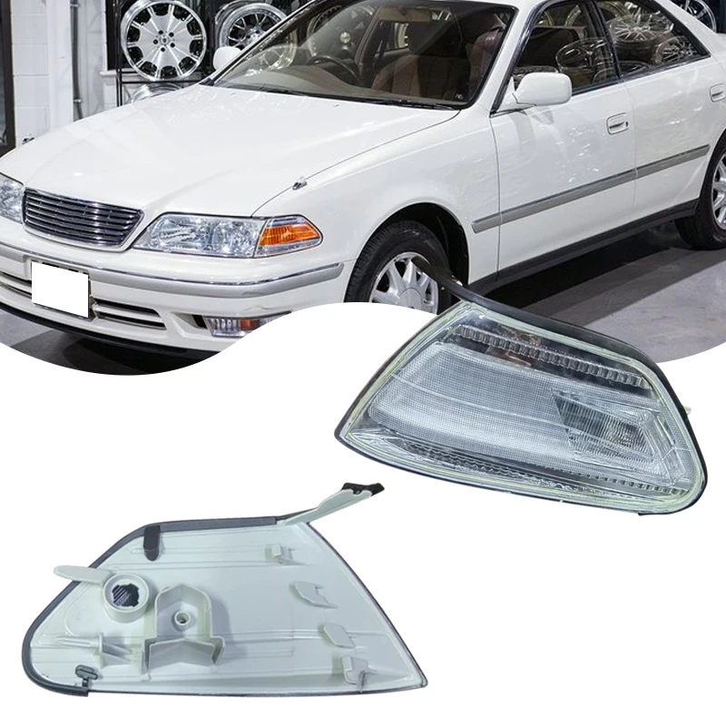 

Для TOYOTA MARK II GX100 JZX100 JZX105: 1 пара угловых фонарей, сигнальных фонарей, поворотников, проблесковых маячков, ходовых огней, аксессуары