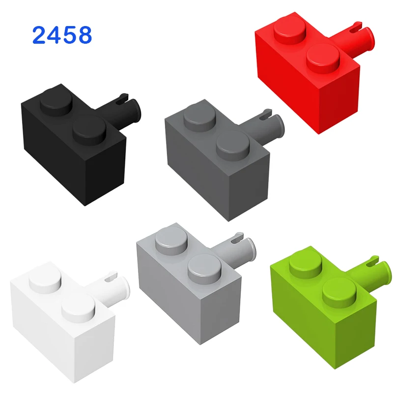 50g/100g 1x2 Enkelzijdige Bolted Bricks MOC Bouwstenen Technische Onderdelen Vervang Accessoires Bulk Compatibel met 2458