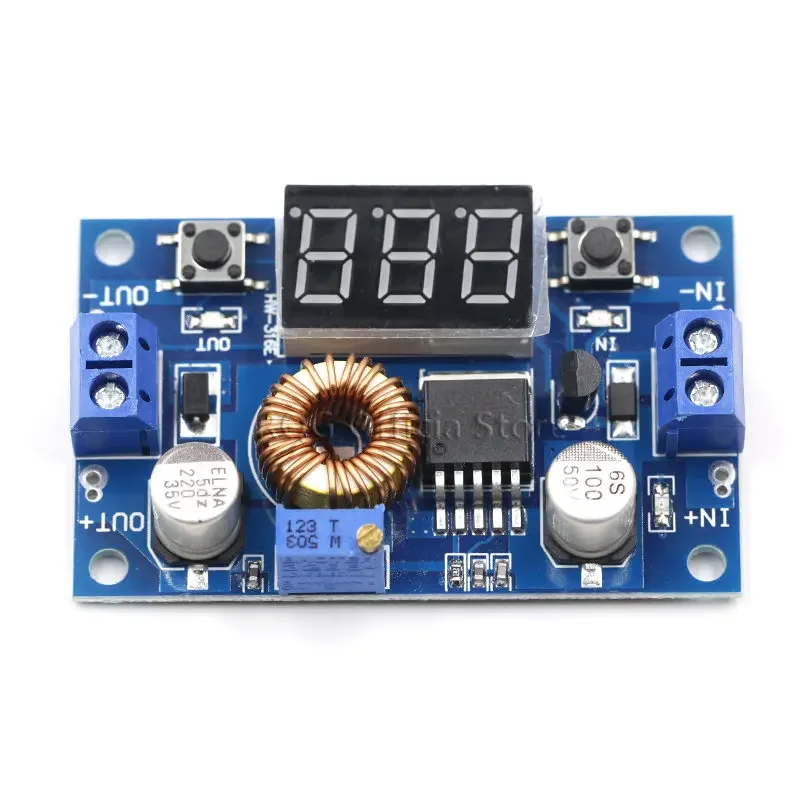 Conversor ajustável de sinal, 5a, 75w, xl4015, módulo 4.0-38v para 1.25v-36v, fonte de alimentação ajustável, diy