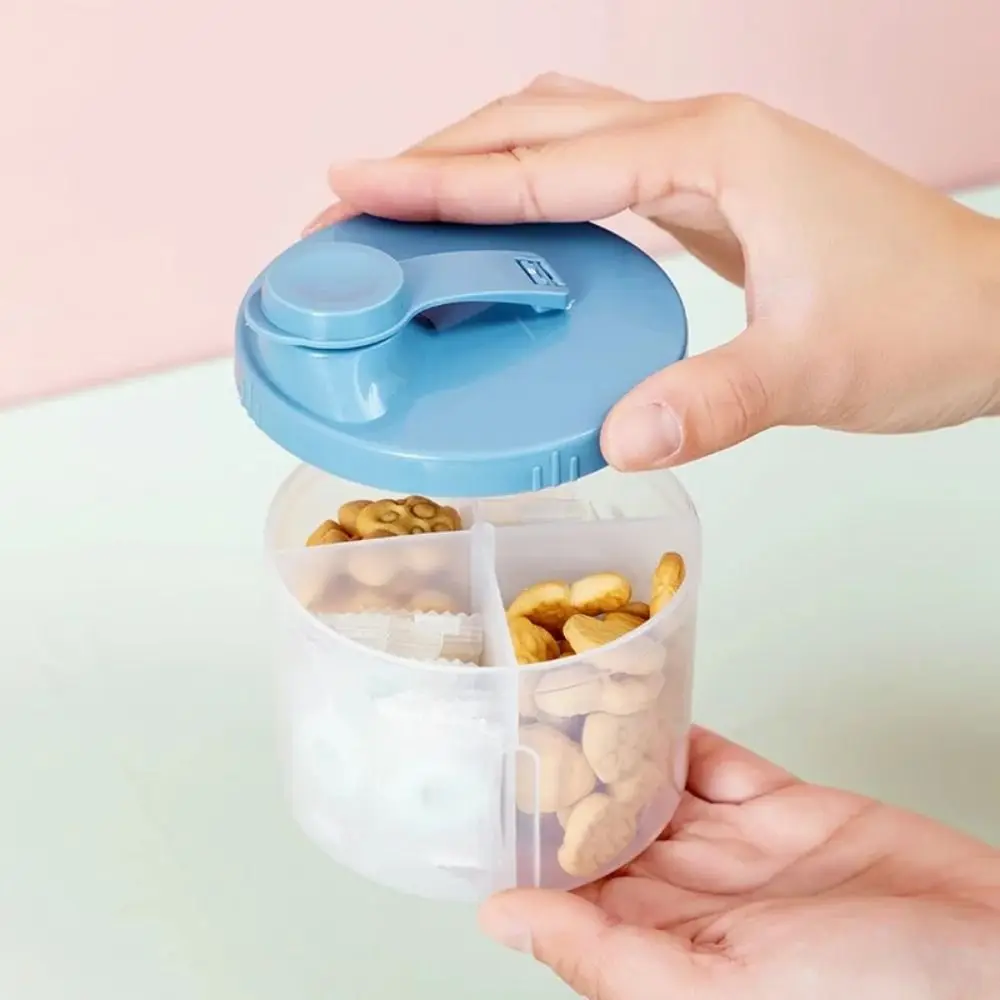 Portable Infant Milk Powder Box 4 Grids BPA Free Baby Food Storage Box Large-Capacity Moisture-proof sealing