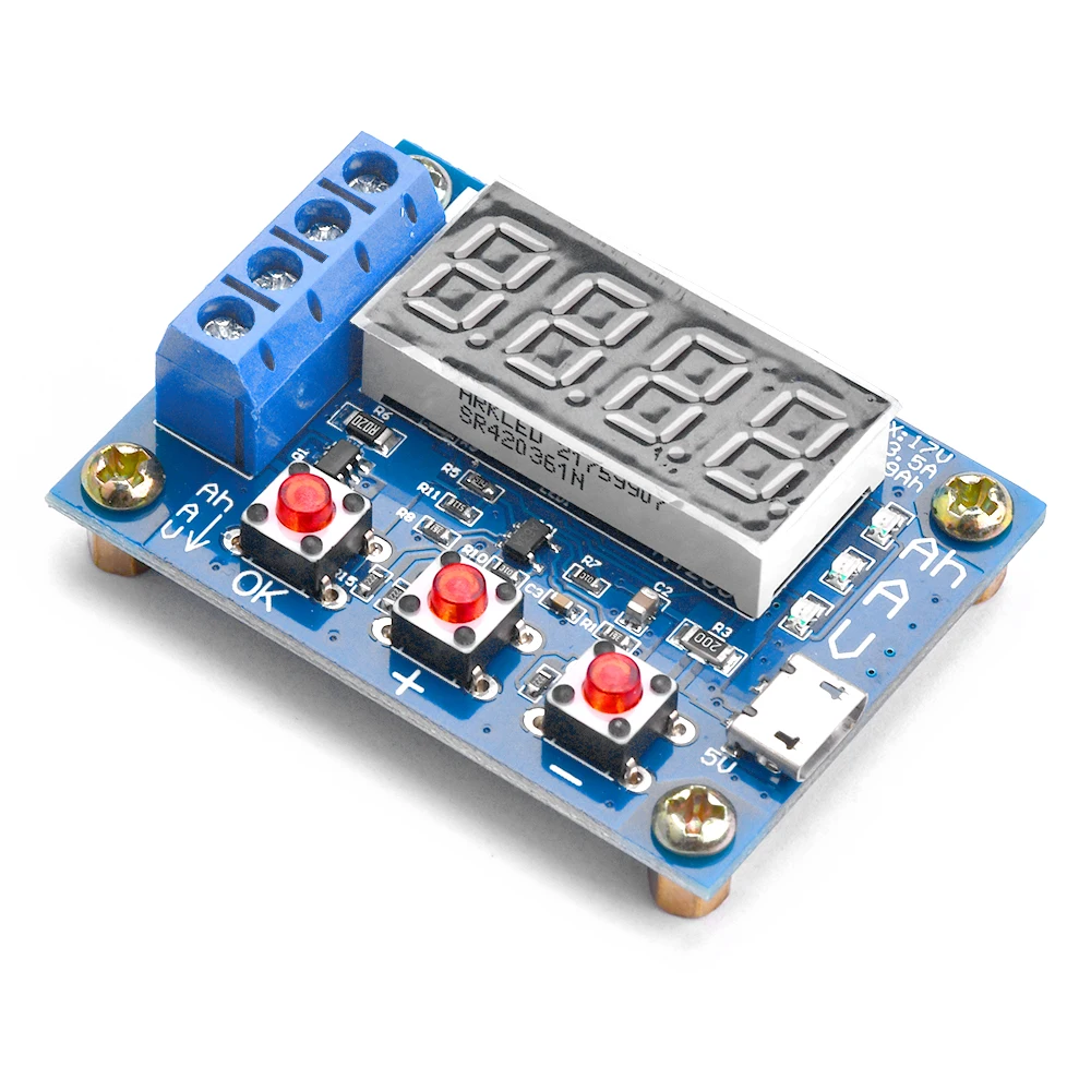 ZB2L3 Battery Capacity Tester LED Display 18650 Lithium Battery Power Supply Test Capacity Discharge Meter DC4.5-6V