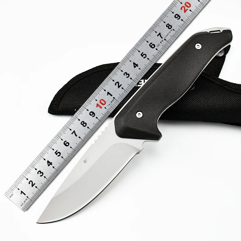 Outdoor self-defense high hardness tactical knife camping portable knife sharp integrated keel small straight knife