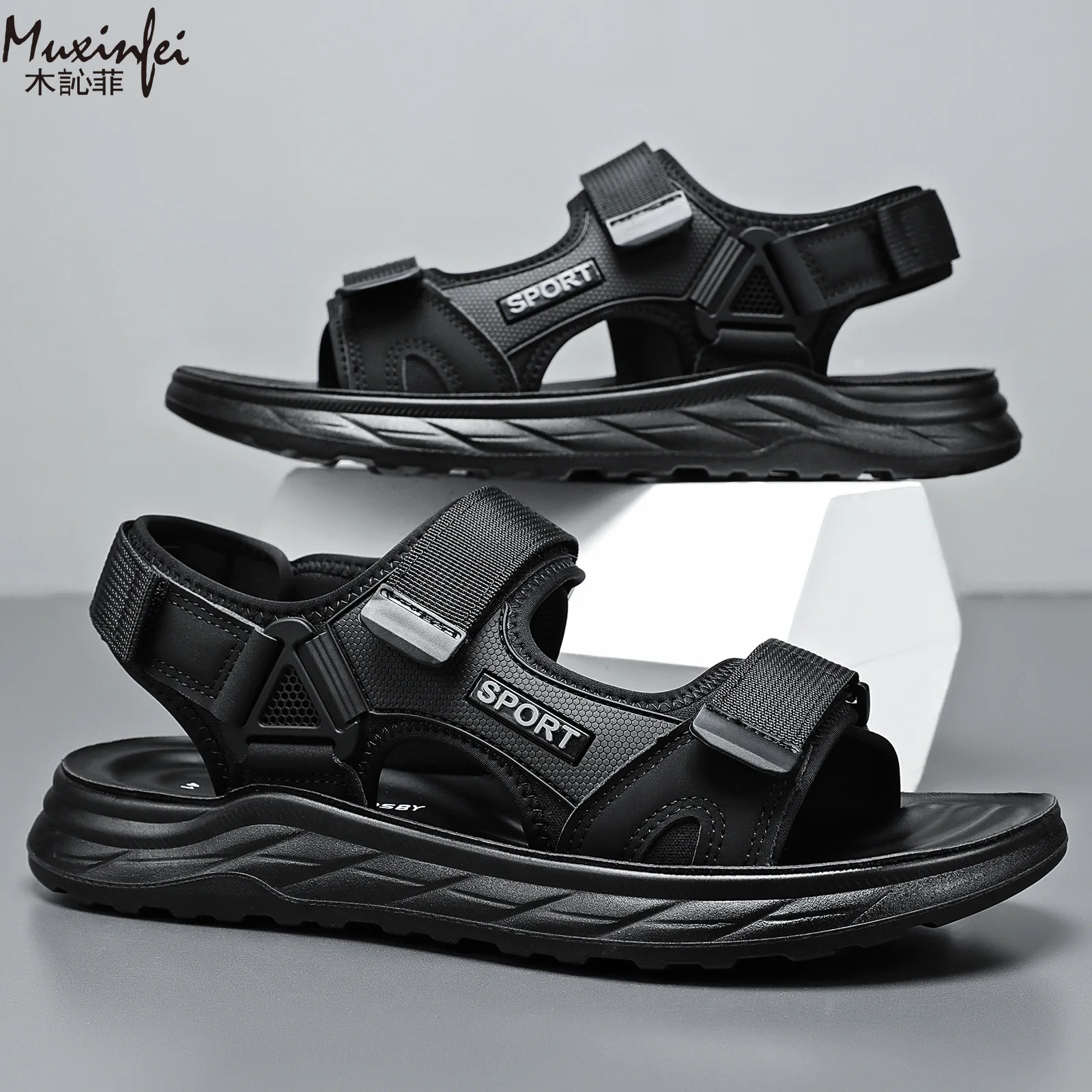 2026 New Men's Sports and Leisure Sandals Non slip Comfortable Beach Shoes Breathable Outdoor Summer Shoes