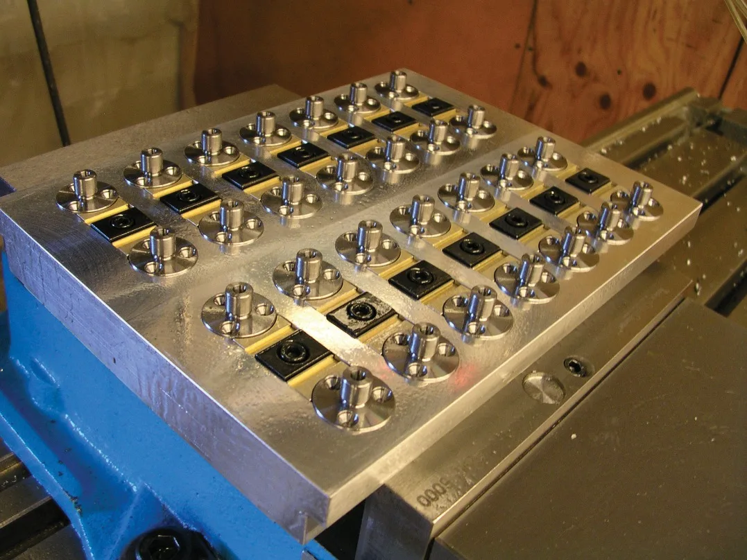 OK Fixture Two-way Side Top CNC Machining Center Multi-station Installation Side By Side Vise CNC Pneumatic Tightening Block