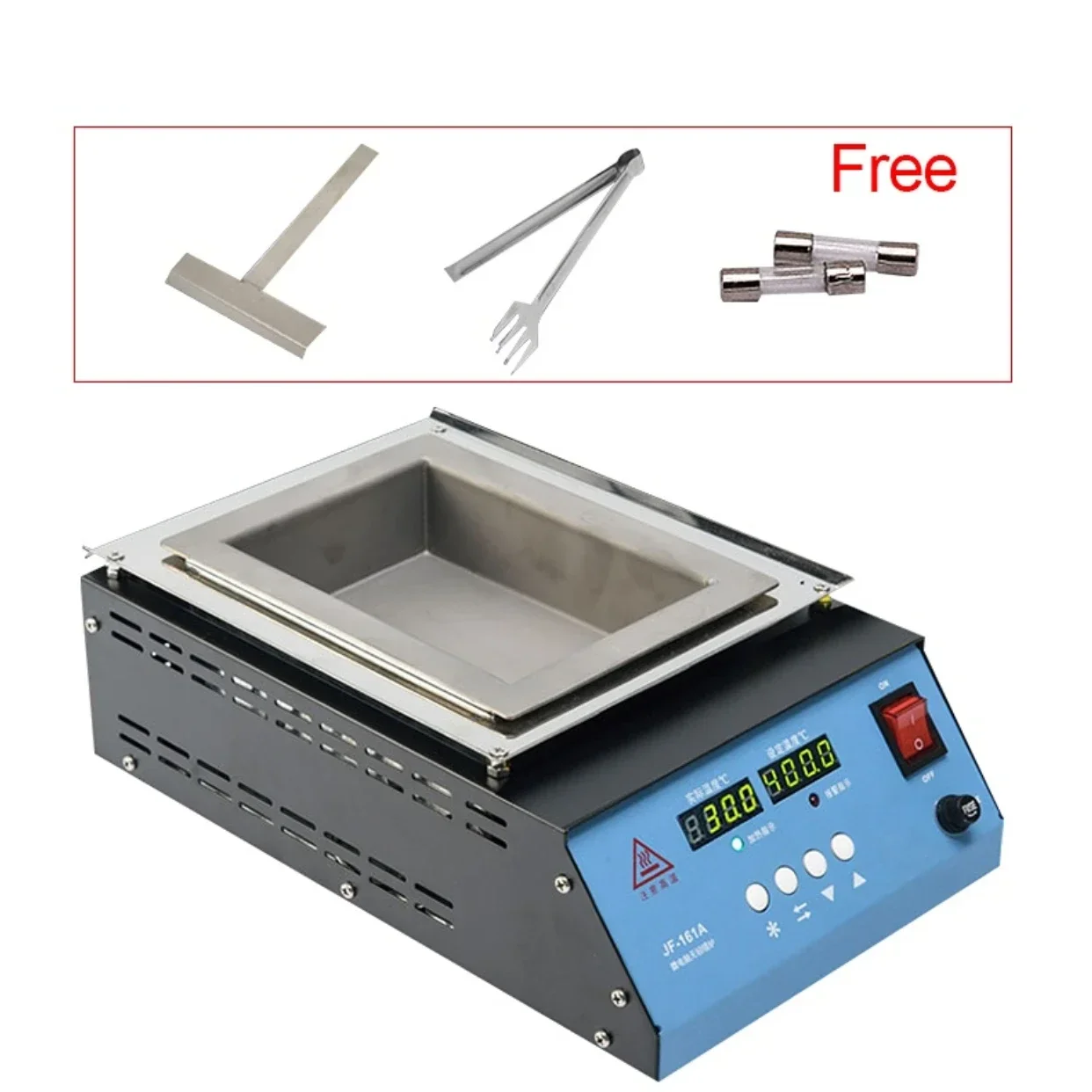 NEW 220V/110V Solder Pot Tin Melting Furnace Thermoregulation Soldering Desoldering Bath 50mm to 350mm 30~400 Degree Ajustable