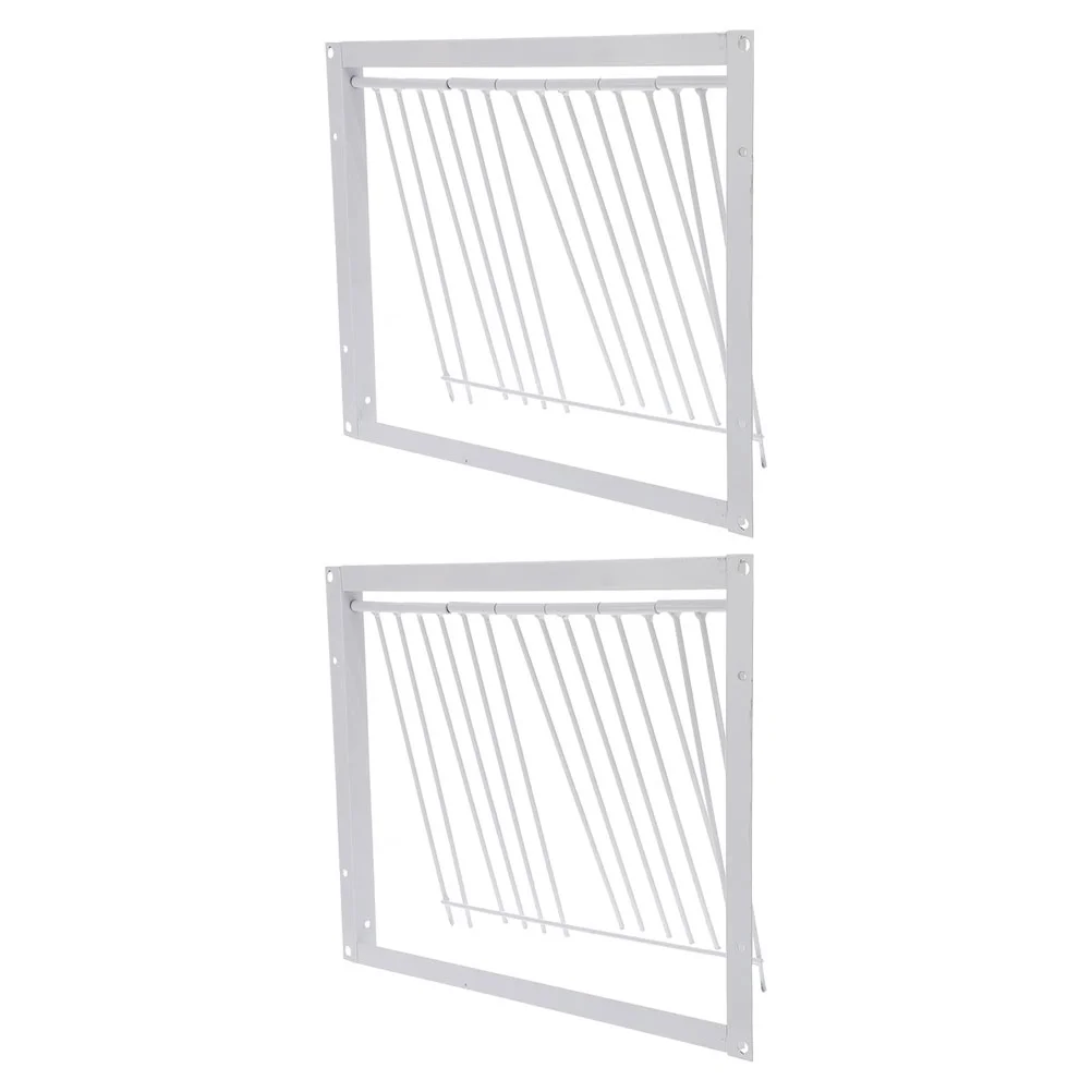 

2 Pcs Pigeon Jumping Cage Door Iron Birds for Racing House Trap Supplies Bailing Wire Entrance