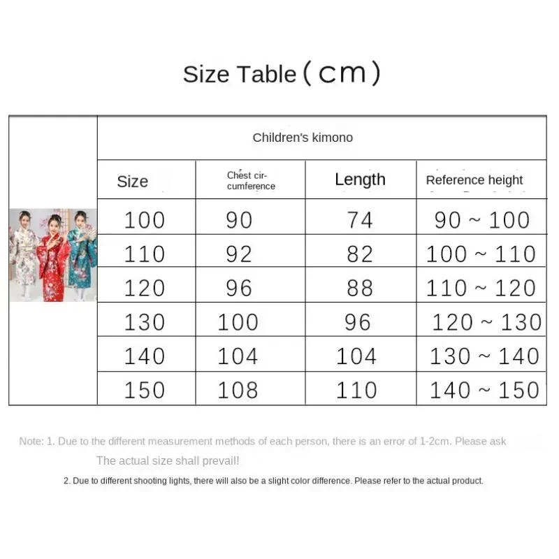 Japanese Baby Girl Kimono Children Vintage Yukata Kids Girl Cospaly Costume Traditional Costume Female role-playing Performance