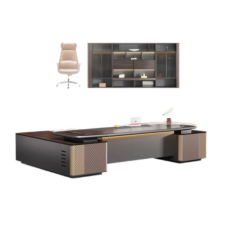 

Premium High-end leadership desk President's table Boss table Painting large desk Office furniture Chairperson's