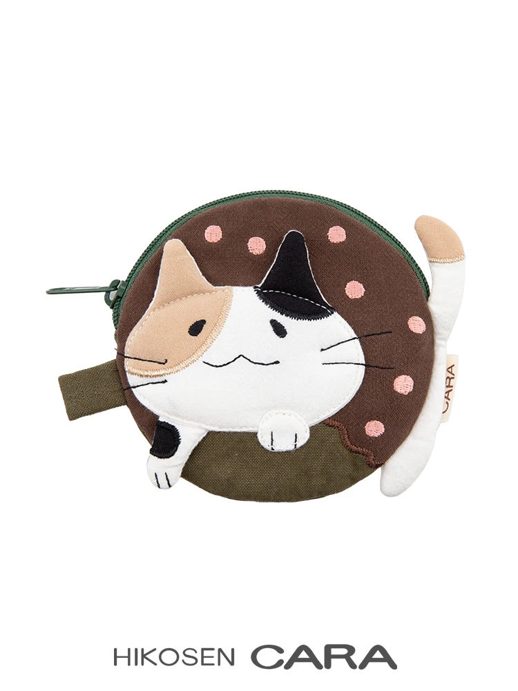 donut-shaped-canvas-coin-purse-cute-girl's-cartoon-hikosencara-functional-wallet-korean-style-youth-fashion