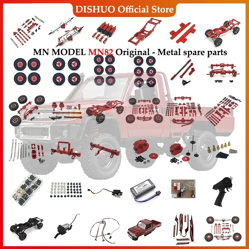 Mn82 MN78 MN82Pro MN82s LC79 1: 12 Original Accessories:  Car Accessories  Lipo Battery Wave Box Shock Absorber Axle Girder