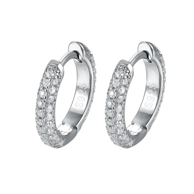 SONGYUN Brand Jewelry 925 Sterling Silver Earrings D Color Moissanite Diamond Drop Formal for Bride Rhodium Plated Stud Earrings