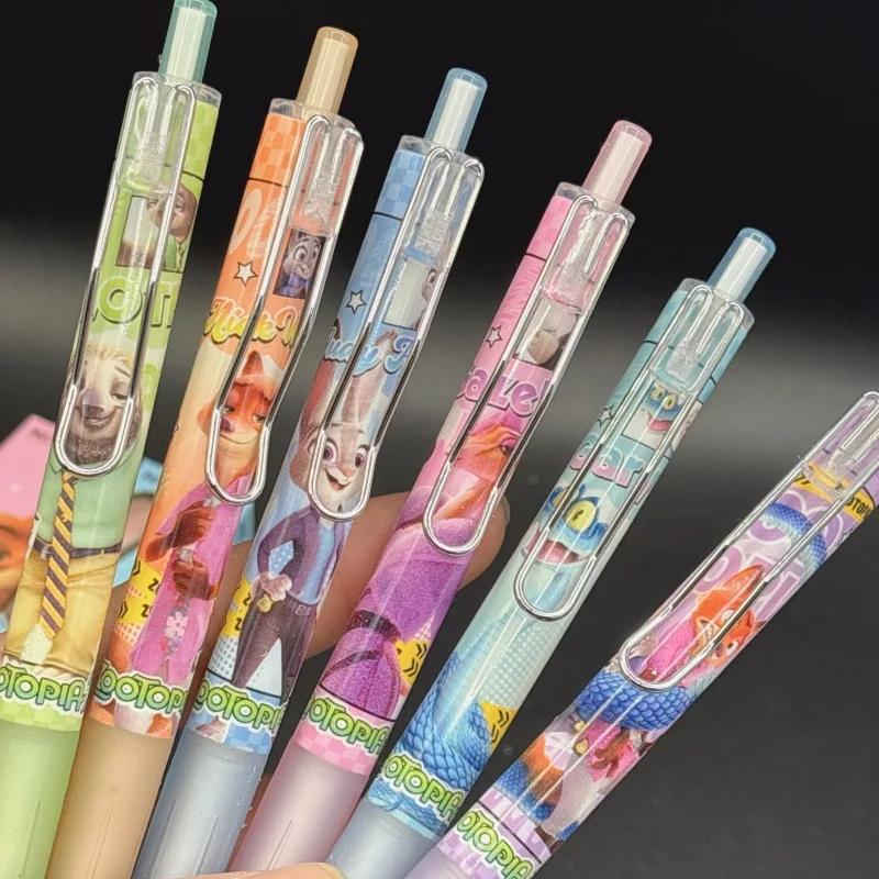 Disney Zootopia Judy Nick Anime Cartoon-Muster einziehbarer Gelstift, süßes Studenten-Briefpapier im Mädchen-Herz-Stil, Preise, Großhandel