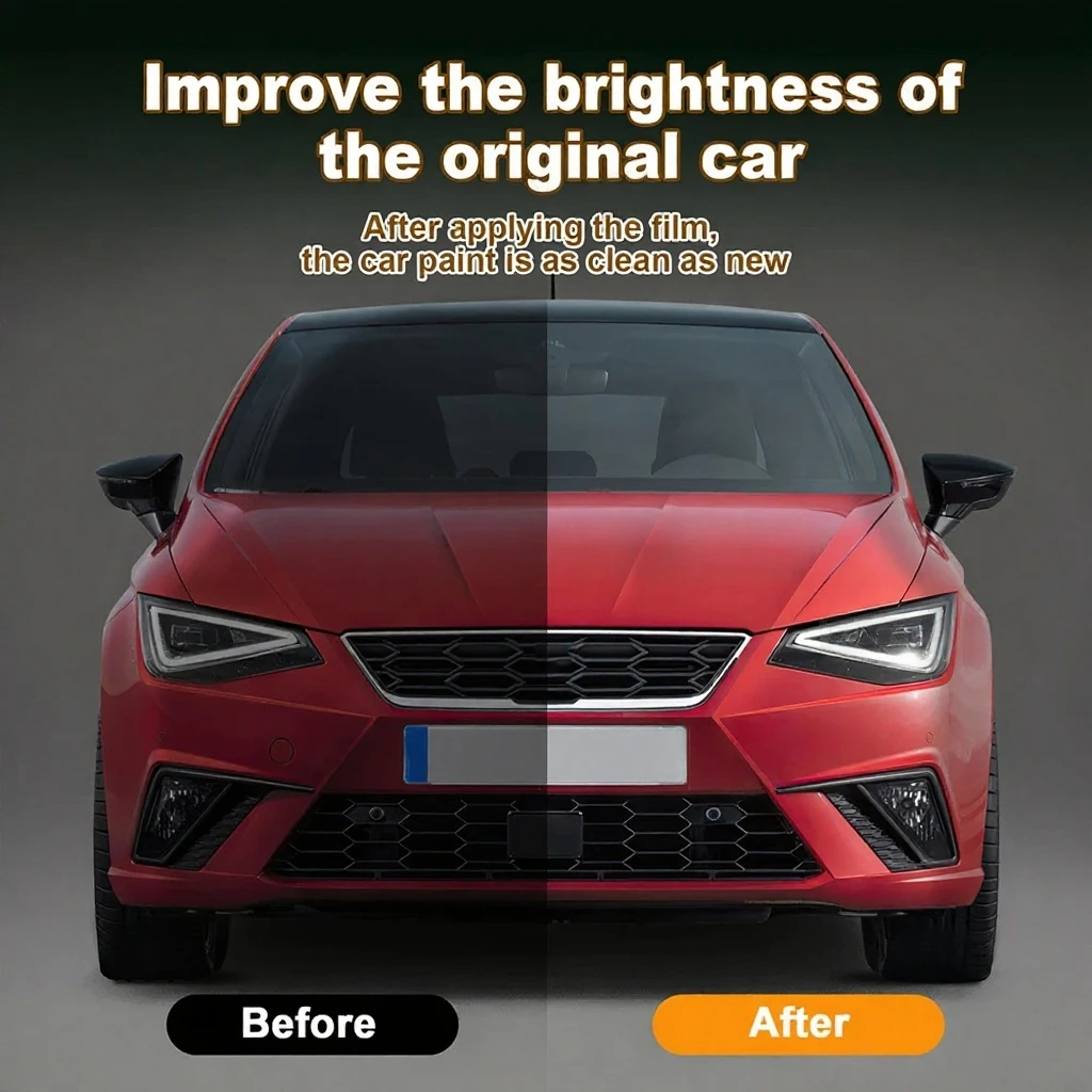Für Seat Cupra Ibiza 2018-2025 Auto Rückspiegel Scheinwerfer BC-Säulen Transparente TPU-Folie Kratzfester Schutzaufkleber Klare Folie – Detail 1