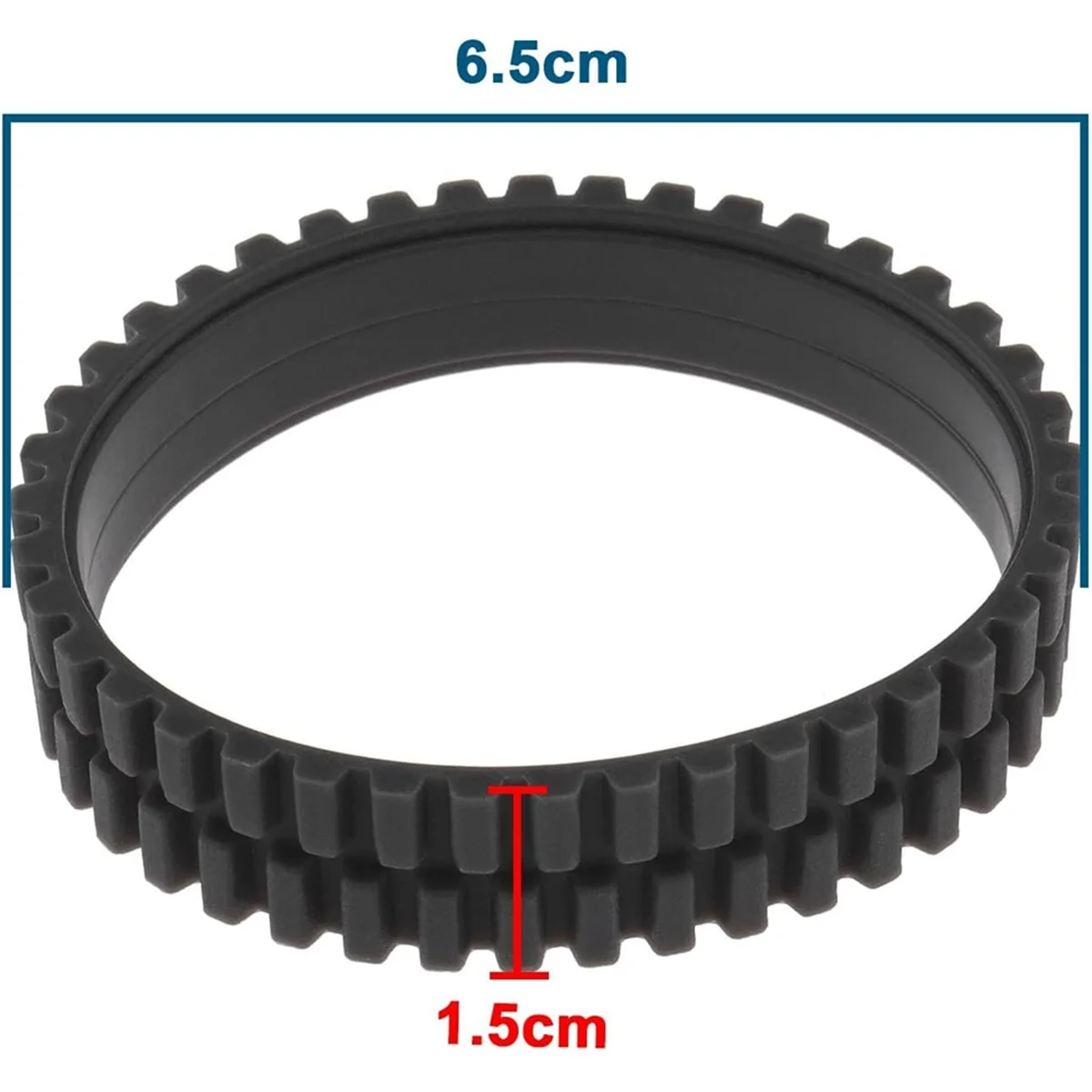 Anti Slip Wheel Tires Skin Replacement for Eufy RoboVac 11S/ 11S MAX/ 15T/ 30/ 30C/ 15C/ 15C MAX Anti-Wear Tyre SkinsN02R