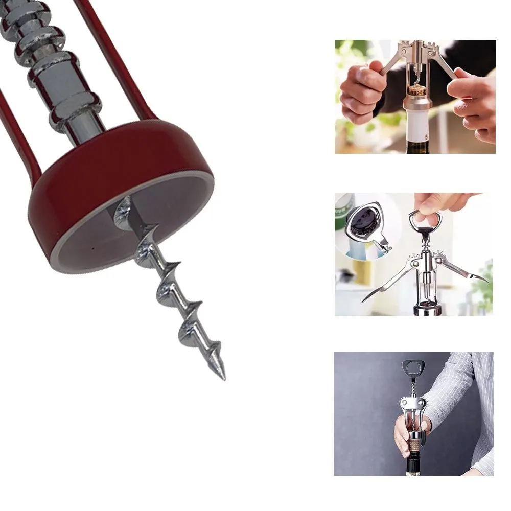 Make your life easier with our Stainless Steel Opener Corkscrew. Assorted colors to match your style